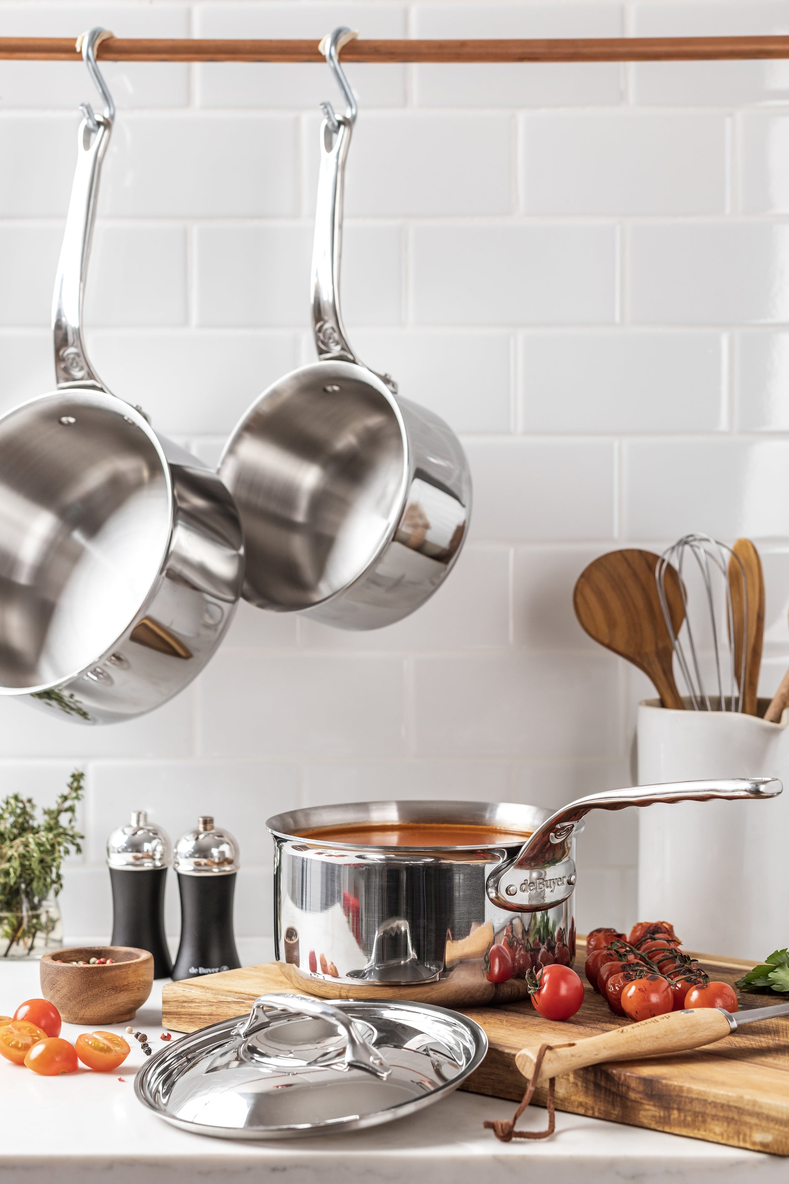 De Buyer  - Affinity - Stainless Steel - Saucepan with lid