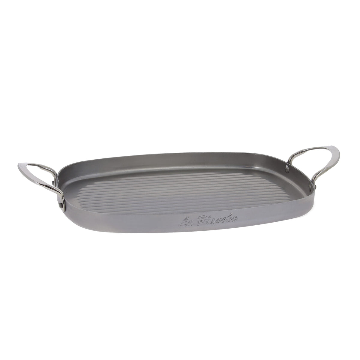 De Buyer Mineral B Element Grill Pan – Carbon Steel 38 x 26cm