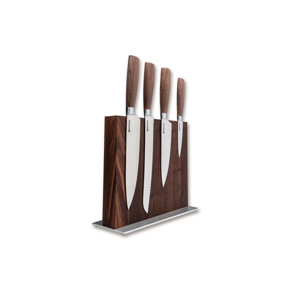 Böker Core Style Knife Set with Walnut Block – Solingen Steel