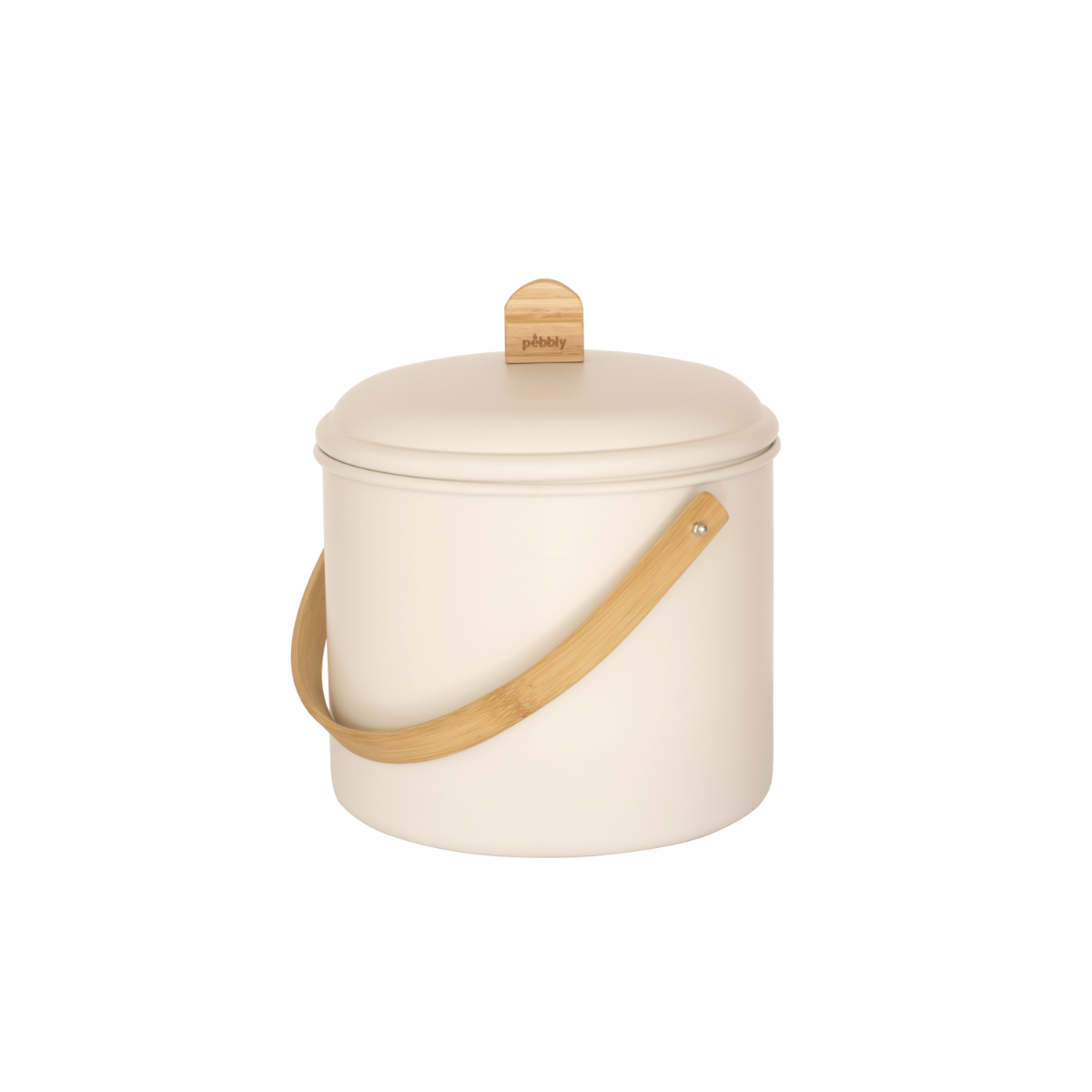 Pebbly Indoor Steel Compost Bucket with Odour Filter (3.5L & 7L)