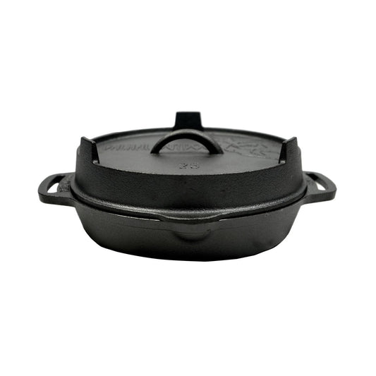 Valhal Outdoor Lid & Grill Skillet – Cast Iron 25cm