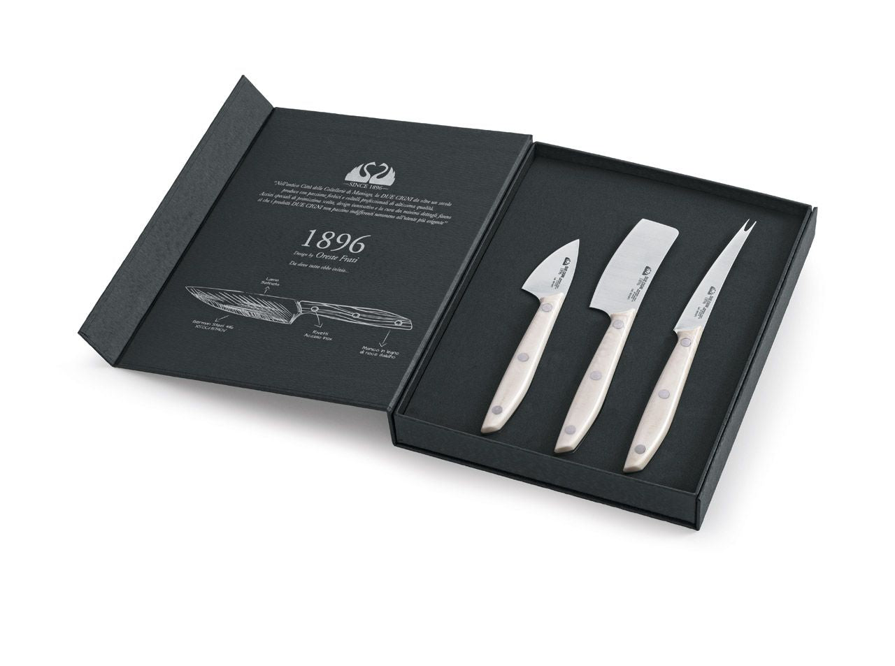 Due Cigni - 1896 - Cheese Knife Set - POM - dreemFIRE