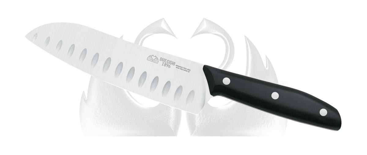 Due Cigni - 1896 - Santoku Knife - POM Black - dreemFIRE