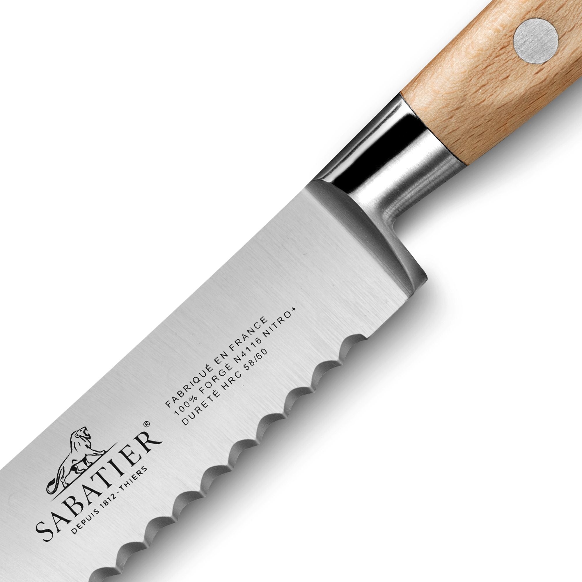 Lion Sabatier - IDEAL Olive Wood - Bread Knife (20cm)