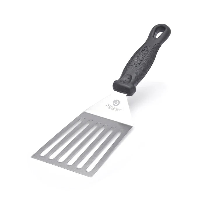 de Buyer Stainless steel sloted cranked spatula (FKO 12xm)
