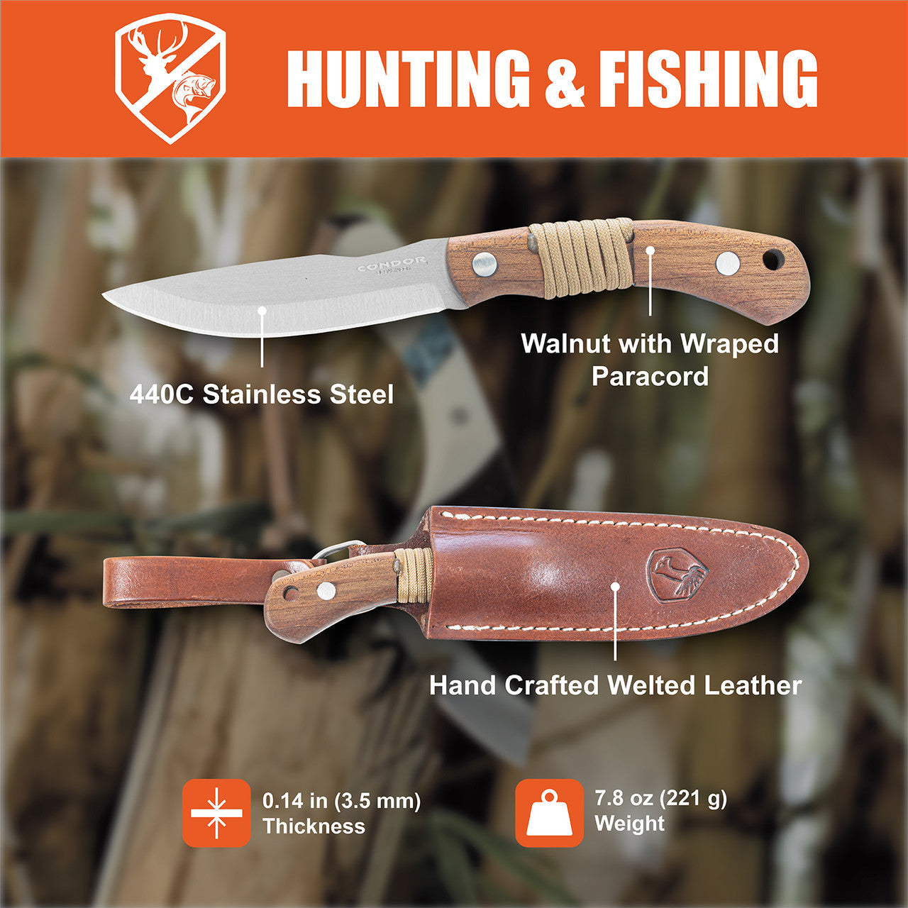 Condor Mountaineer Trail Hunter Knife