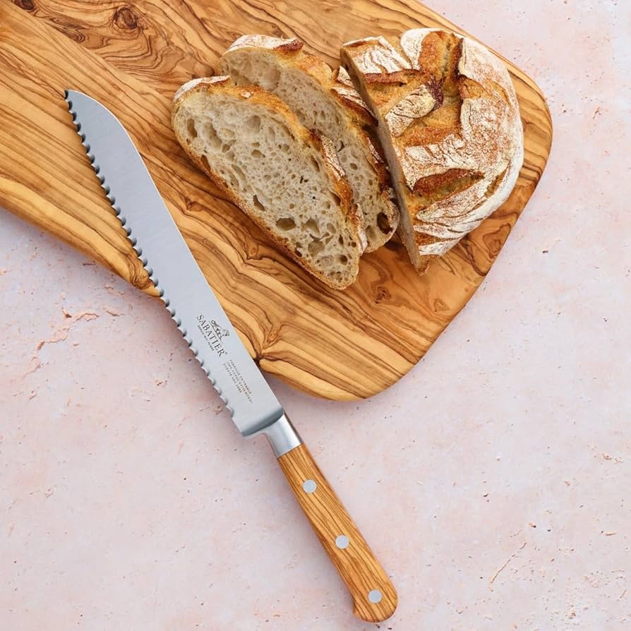Lion Sabatier - IDEAL Olive Wood - Bread Knife (20cm)