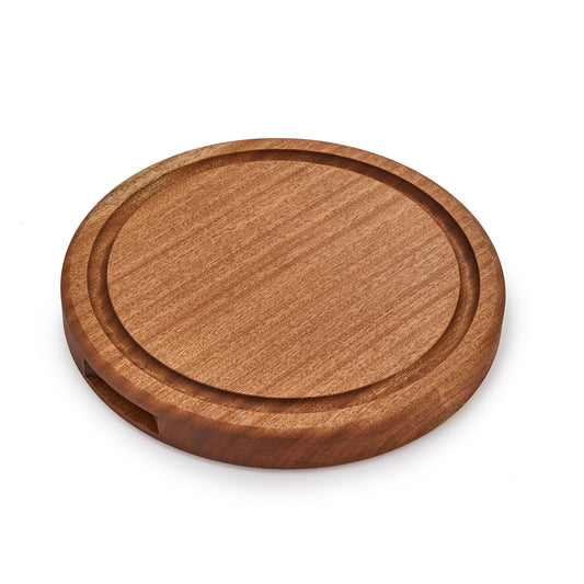 Round Braai Board - Sapele Wood - dreemFIRE