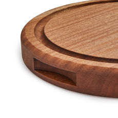 Round Braai Board - Sapele Wood - dreemFIRE