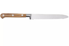 Lion Sabatier - IDEAL Olive Wood - Serrated Utility Knife (12cm)