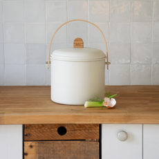 Pebbly Indoor Steel Compost Bucket with Odour Filter (3.5L & 7L)