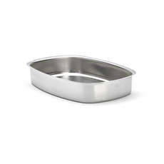 de Buyer Rectangular stainless steel roasting dish (38x26cm)
