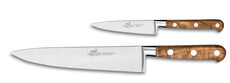 Lion Sabatier - IDEAL Olive Wood - 2-piece Knife Set (Chef & Pairing Knife)