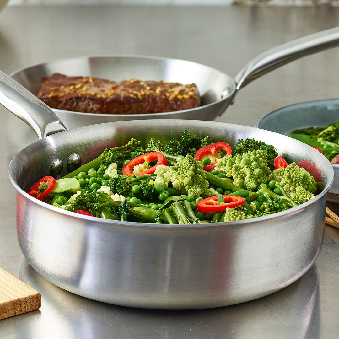 De Buyer -  Alchimy - Stainless steel straight sauté-pan