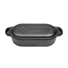 Valhal Outdoor Oval Dutch Oven & 2 Skillets – Cast Iron 2L